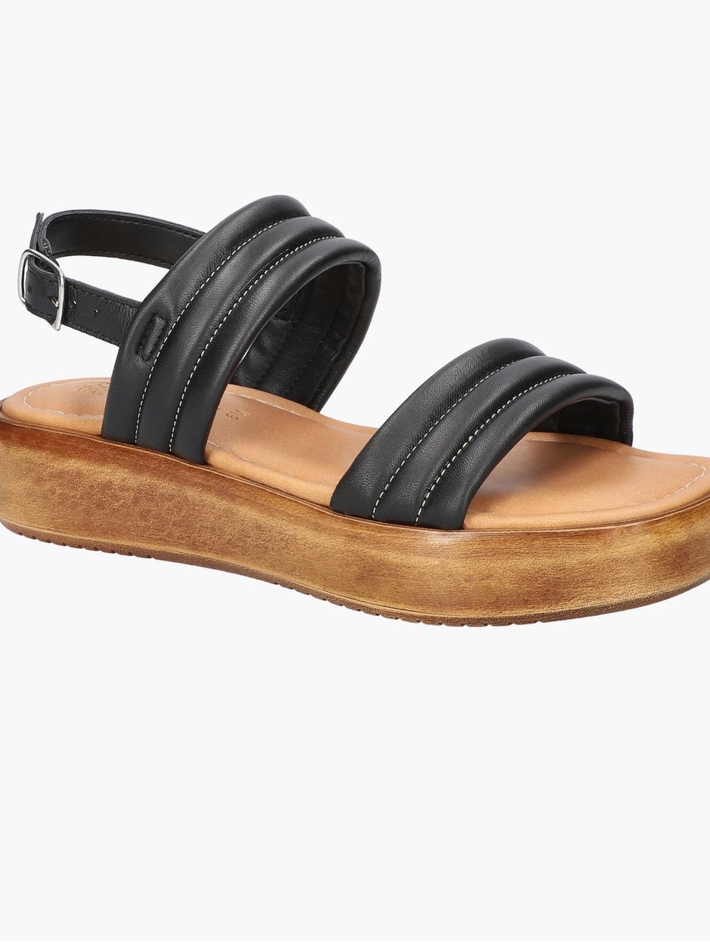Bella Vita - Ode Platform Sandals - black leather - size 8.5